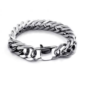 New men's Titanium steel four-sided rough bracelet