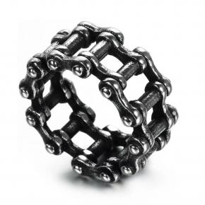 Men's Vintage Cast Motorcycle Chain Stainless Steel Ring