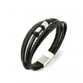 Handwoven Multilayer Men's Magnetic Buckle Bracelet