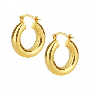 High polished Hollow Earrings in Stainless steel 