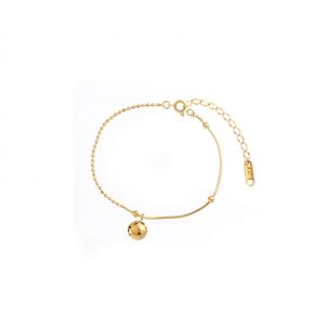 Stainless Steel Golden Bean LUCK Anklet