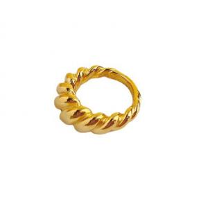 Croissant 18k Gold Stainless Steel Ring