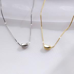 Acacia Bean 18k Gold Stainless Steel Necklace